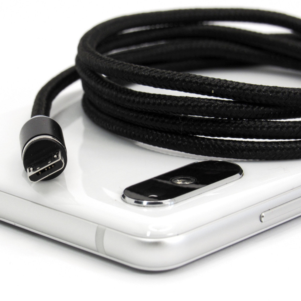 Магнітний MicroUsb кабель Floveme 1 м Black Київ - фото 3