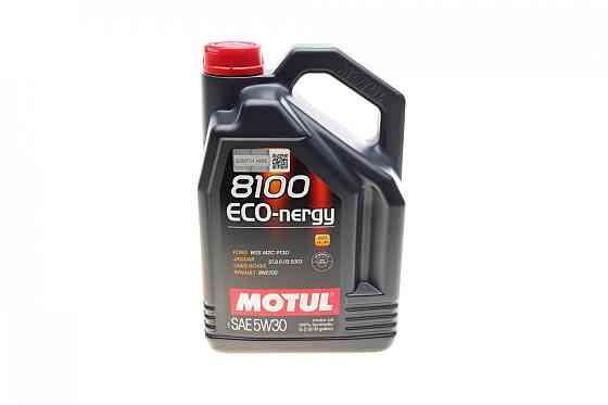 MOTUL 8100 Eco-nergy 5W-30 5L (812306 / 102898) — Синтетична моторна олива для FORD / RENAULT / JAGUAR LAND ROVER | Економія пальн Ковель