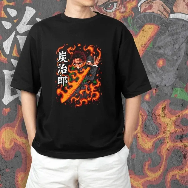 Футболка мужская с принтом Клинок, рассекающий демонов Танджиро Камадо 9 Размер 48 Anime0Размер 485 Днепр - изображение 3