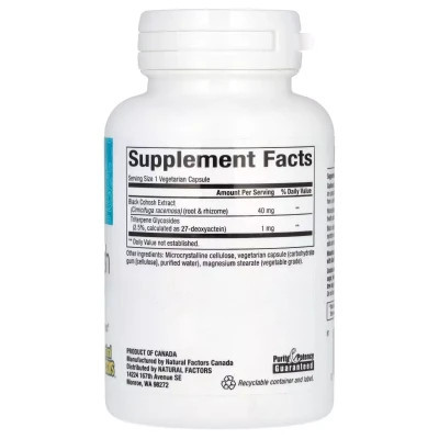 Травы Natural Factors Экстракт клопогона, облегчение менопаузы, WomenSense, Black Coho (NFS-04925) Винница - изображение 2