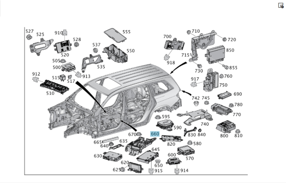 Mercedes-Benz  A1665409014 Кронштейн заднього блоку SAM GL/GLS X166 Одеса