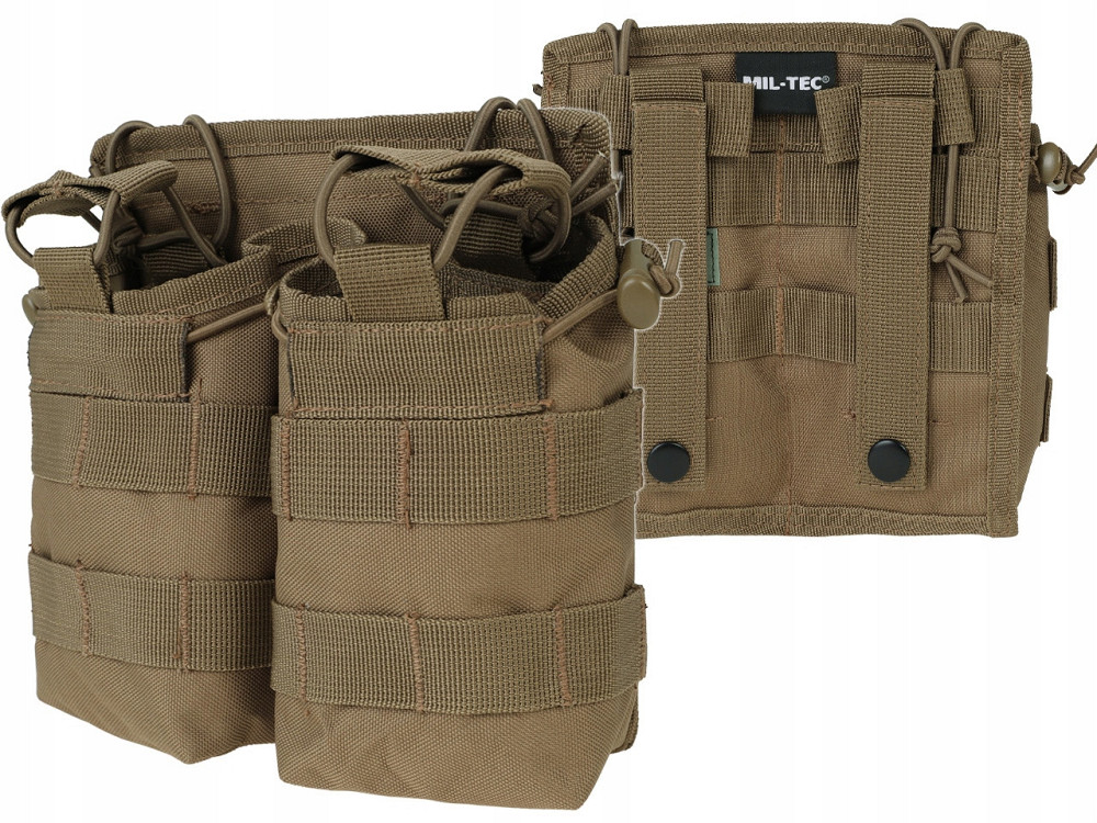 Тактический двойной Подсумок под магазины АК/М4/М16 с системой Molle Mil-Tec от Sturm (13497019) Coyote Нововолынск - изображение 1
