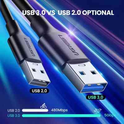Дата кабель USB 3.0 AM to USB-C 1.5m 3A US184 black Ugreen (20883) Вінниця