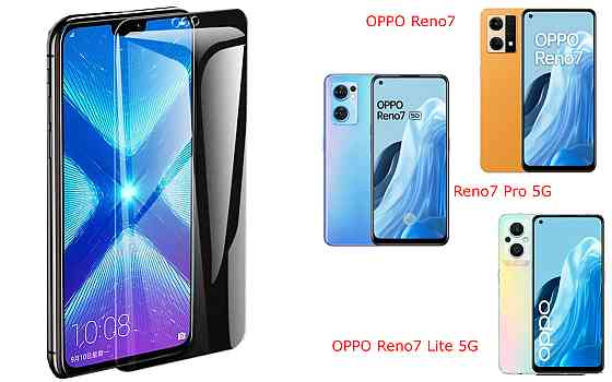 Захисне скло NeoGlass для OPPO Reno7, Reno7 Pro 5G, Reno7 Lite 5G – надпрозоре та стійке Київ
