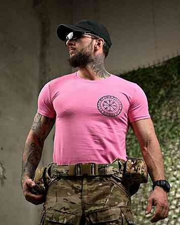 Бавовняна футболка ручки pink ПП7753 Київ