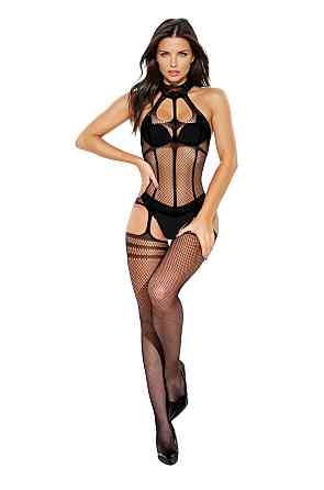 Бодистокинг - Bodystocking 2054, black - One Size Sex Aura Киев