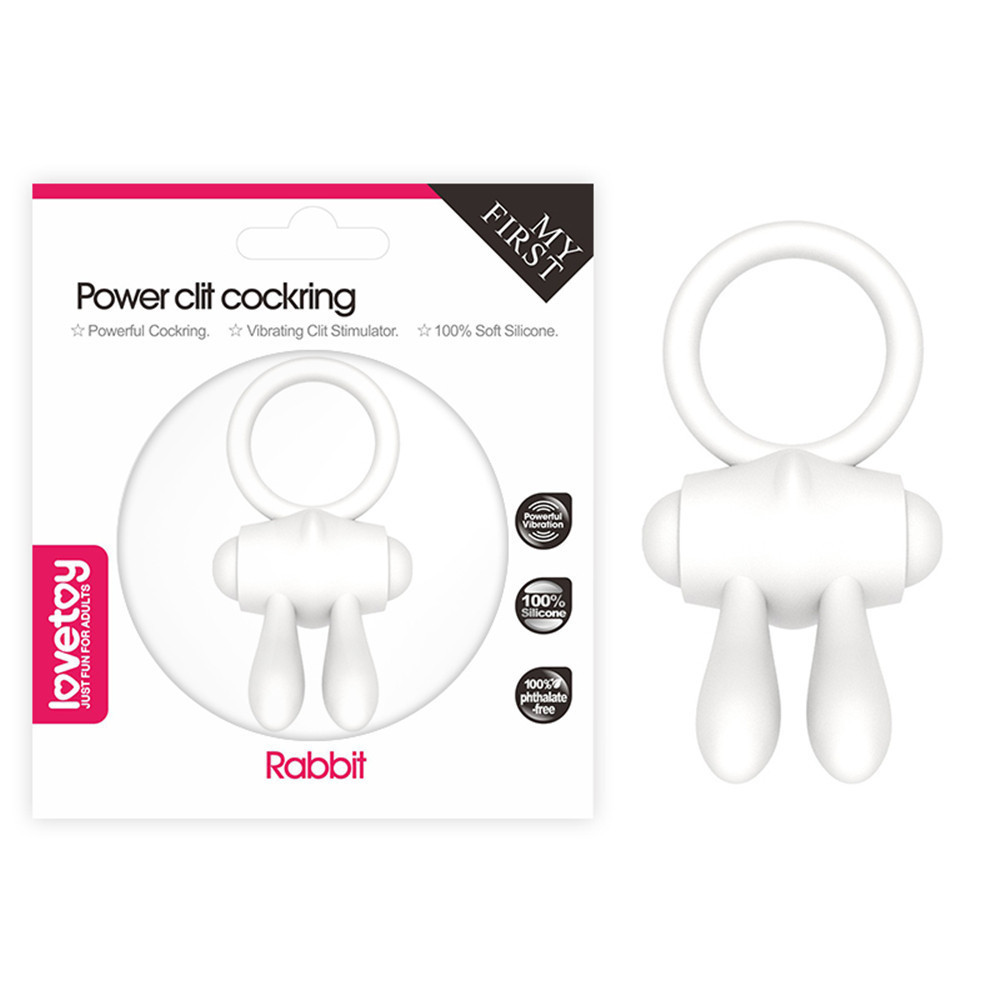 Ерекційне кільце - Power Clit Cockring Rabbit White Sex Aura Київ - фото 1