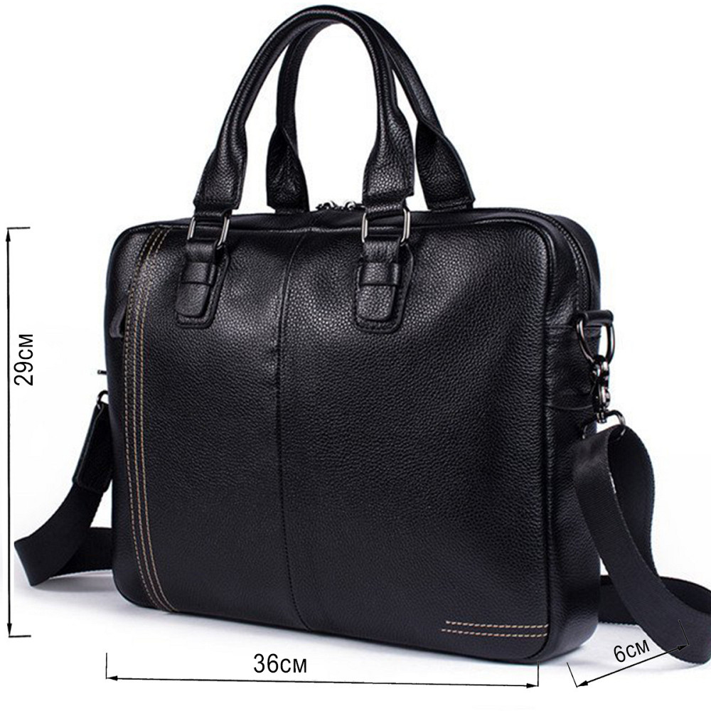 Сумка мужская флотар для ноутбака Черная (Vintage) Киев - изображение 7