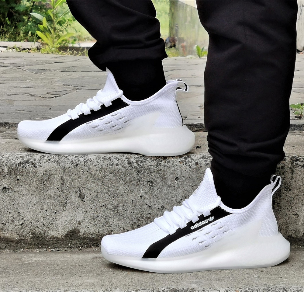 Кросівки Adidas ZX Білі Чоловічі Адідас Ізі Boost (розміри: 41,42,43,44,45) Дніпро - фото 7