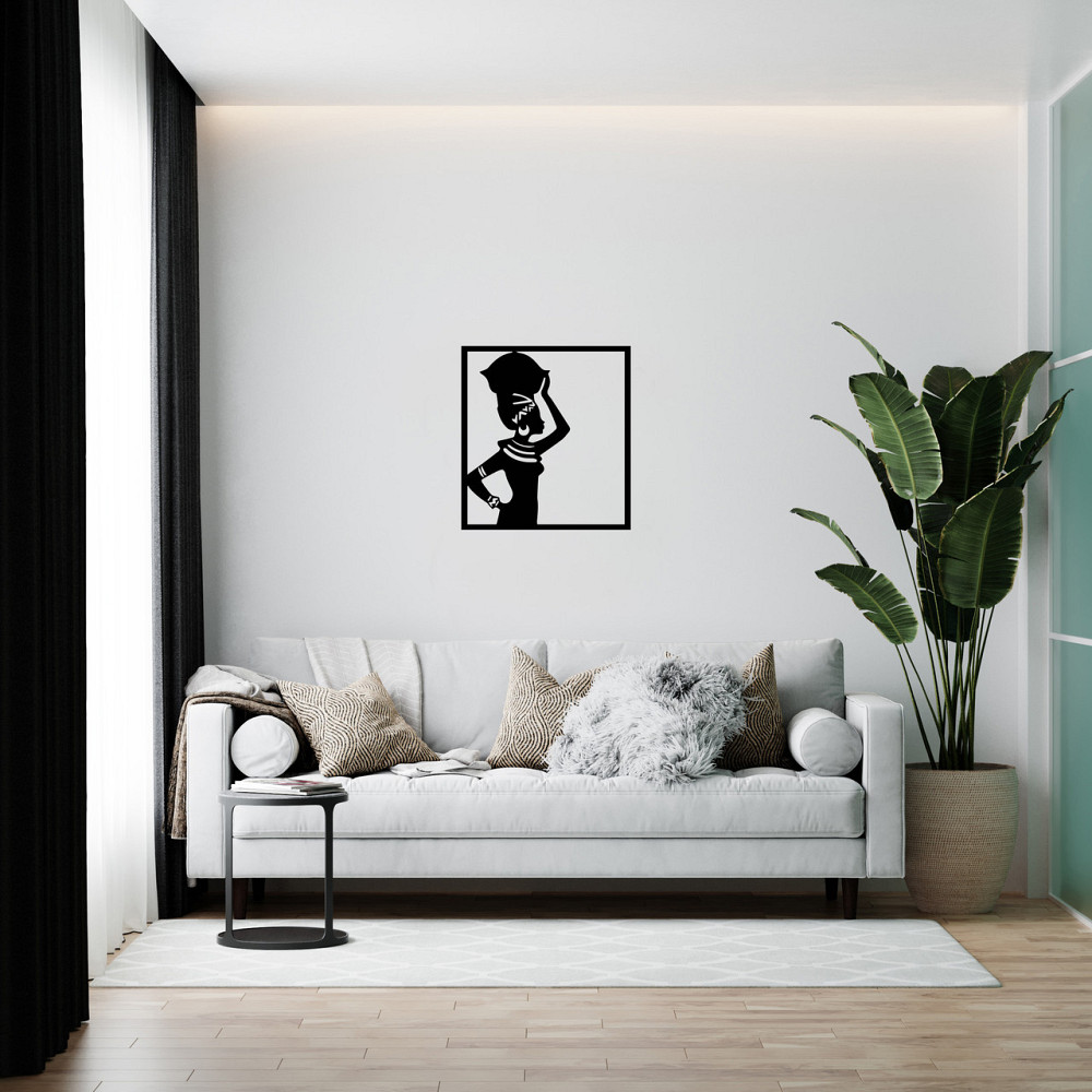 Настенное декоративное панно из дерева - Африканская женщина Киев - изображение 1