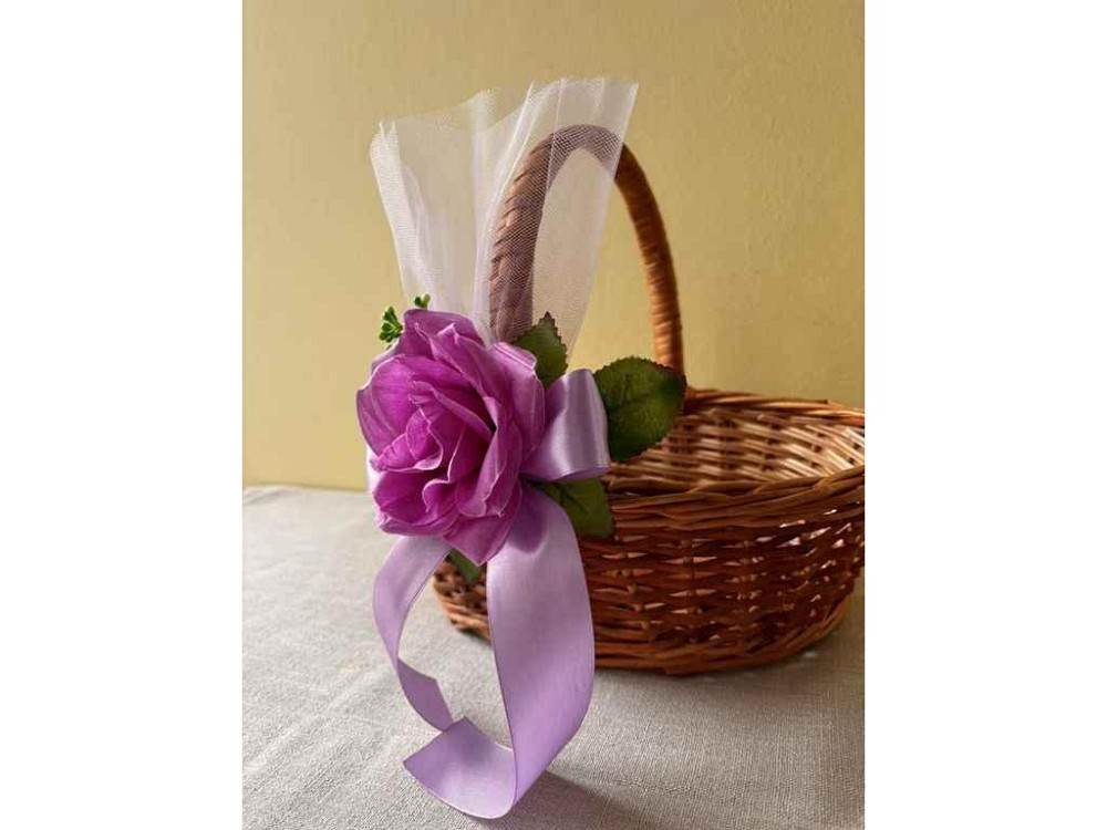 Украшение на крупной корзине No4 Роза сиреневая ТМ Easter Киев - изображение 1