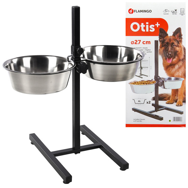 Flamingo Otis+ H-Stand L ФЛАМИНГО ОТИС+ миски для собак на штативе, 2х4л Киев - изображение 1