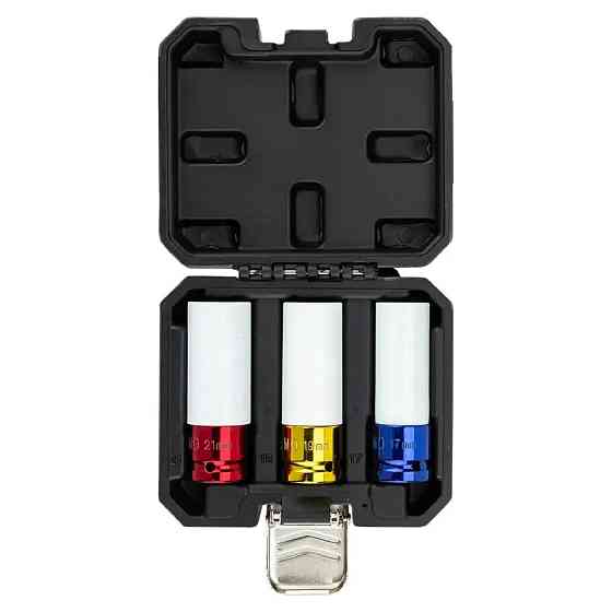 Набір головок глибоких ударних тонкостінних 1/2" 3пр. (6гр.) Scheppach SCH-4035 Одеса