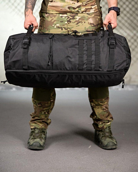 Тактичний рюкзак-баул X-TACTICAL black ПП4724 Одеса - фото 3