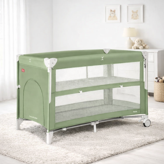 Манеж CARRELLO Porta CRL-18103 Mint Green со вторым дном  MOQ Киев
