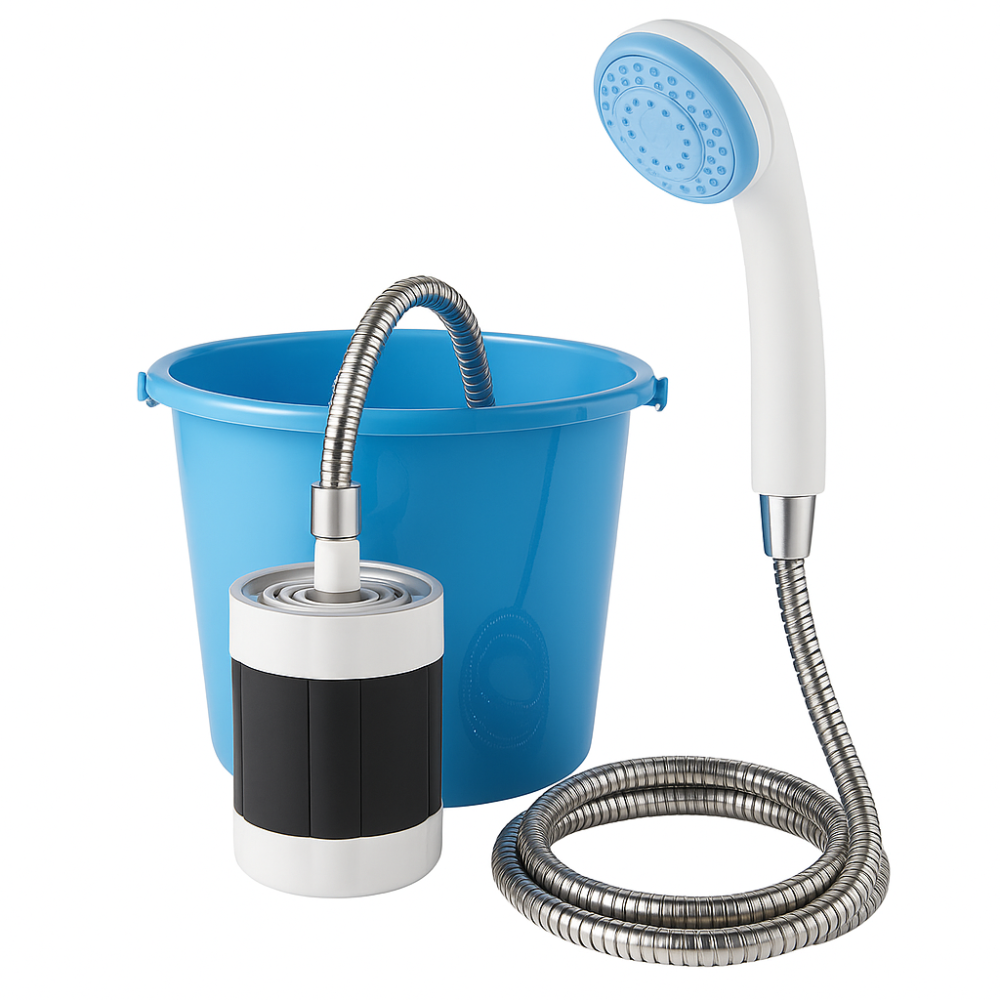 Душ портативний для квартири Portable, Польовий душ для кемпінгу акумуляторний дачі в дорогу PH-87 Львів - фото 18