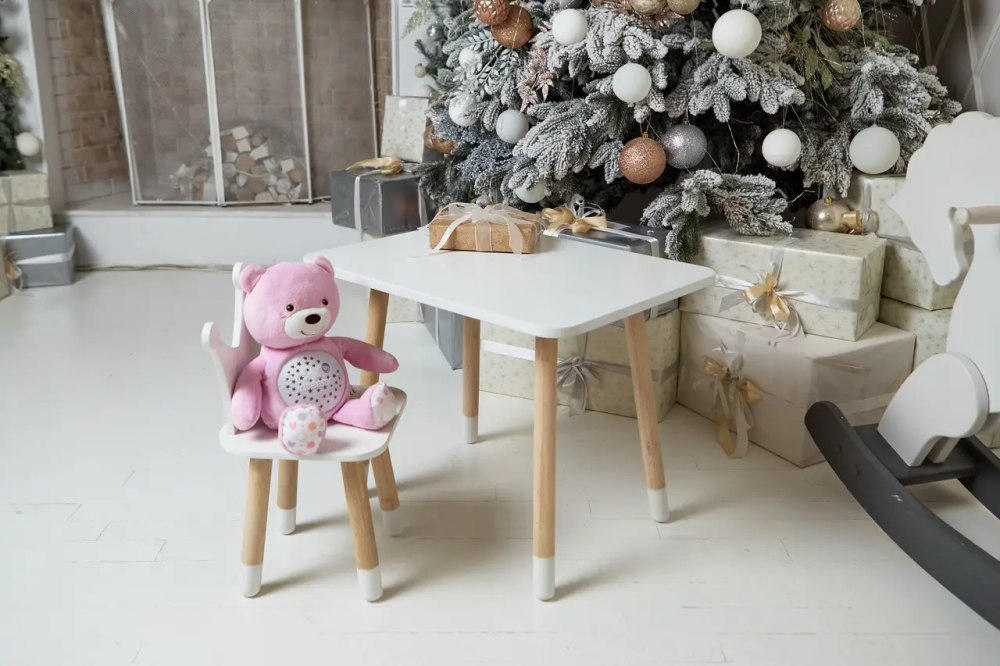 Детский прямоугольный столик (Белый) и стульчик Корона (Белая) Винница - изображение 9