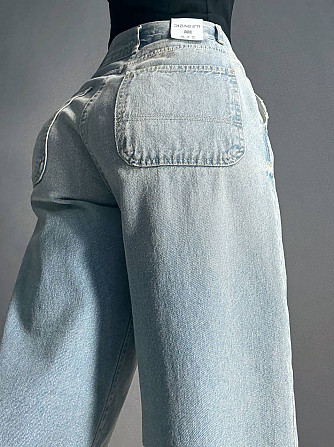 Джинси жіночі Its Basic 3097 SKATER jeans широкі з косими кишенями блакитні, блакитний, 36, 36, 76 с Одеса - фото 3