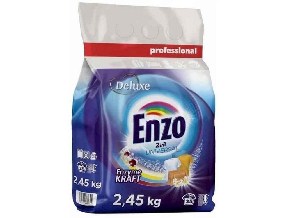 Пральний порошок 2,45кг Enzo 2in1 UNIVERSAL ТМ DELUXE Київ - фото 1