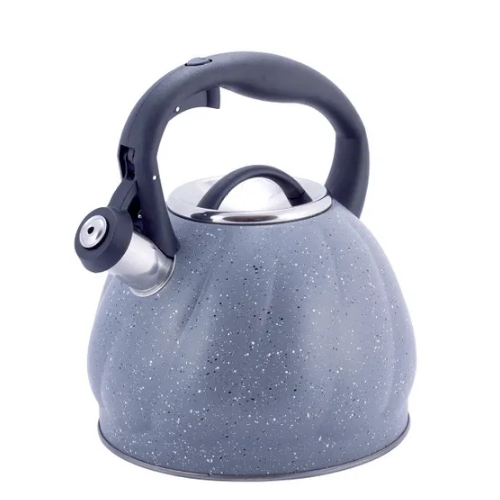 Чайник 3л нержавіюча сталь зі свистком з нейлоновою ручкою 1073GR KAMILLE Житомир - фото 2