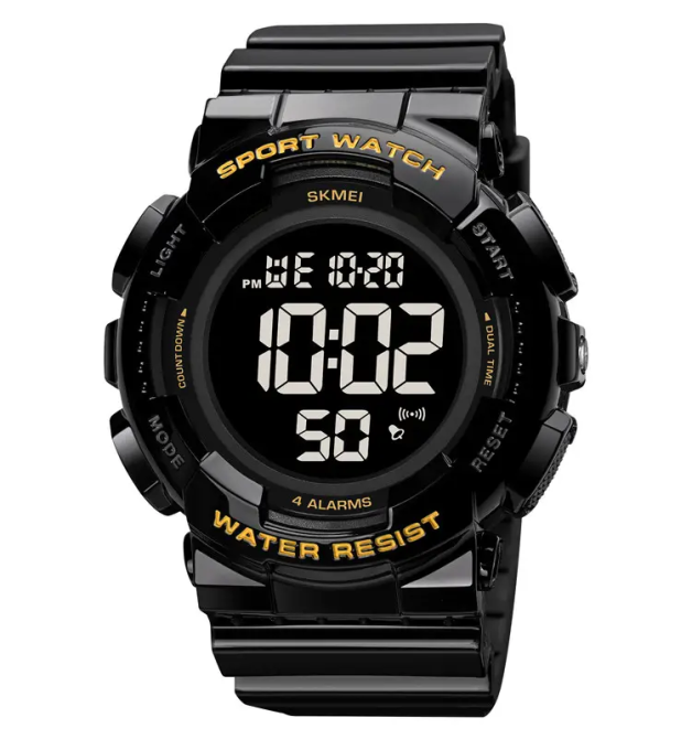 Мужские наручные спортивные часы Skmei 2081 Черный с золотом /Черный Винница - изображение 1