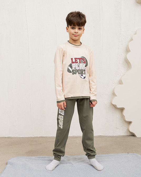 Піжама підліткова комплект зі штанами на хлопчика — Sport Tom John 89944 Київ - фото 1