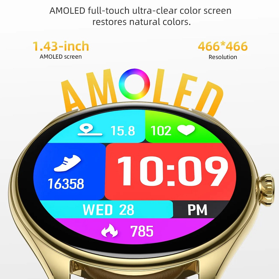 Смарт-часы HOCO Y22 AMOLED 36mm. 200 mAh. IP67 Silver Киев - изображение 5