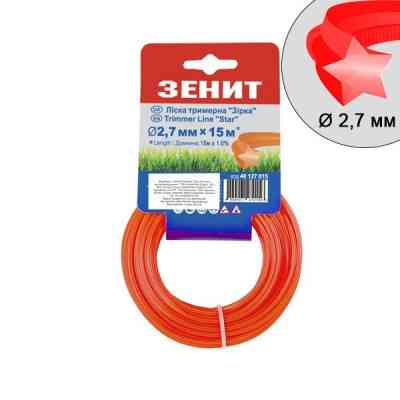 Жилка косильна Зеніт плетена "Зірка" 2,7 мм х 15 м (40127015) Вінниця