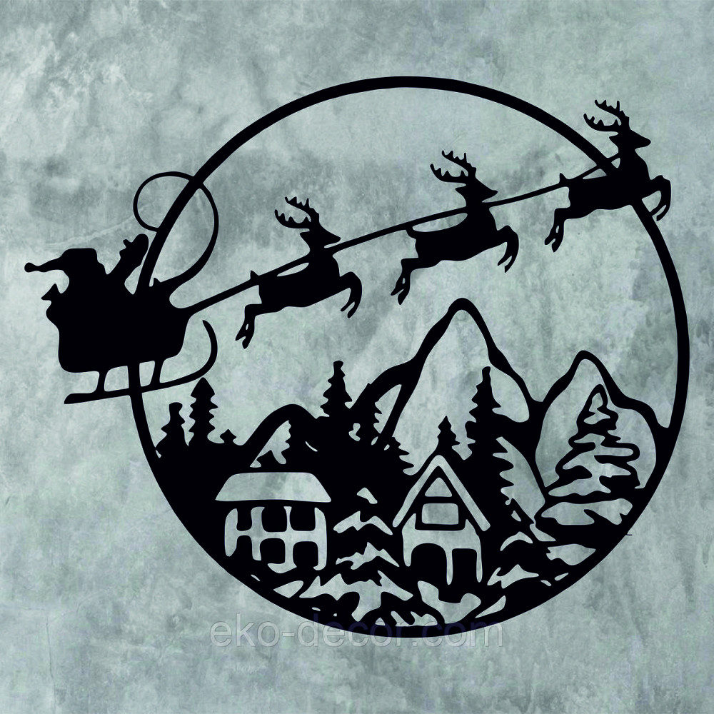 Декоративне настінне Панно «Новий рік», Декор на стену Київ - фото 7