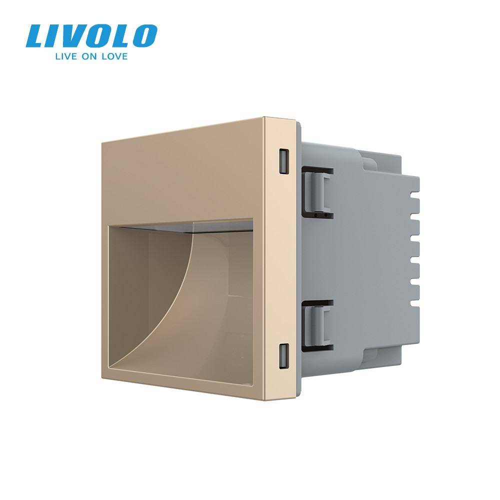 Механізм світильник для сходів підлоги, золотий, 2700K, 220В, 0.35Вт Livolo (VL-FCL1-2AP) Коломия - фото 2