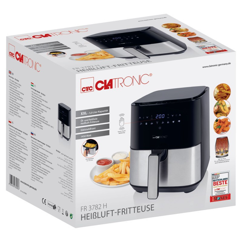 Аерофритюрниця 5 літрів ,8 програм приготування Clatronic FR (3782) Потужність 1450 Вт Нововолинськ - фото 7