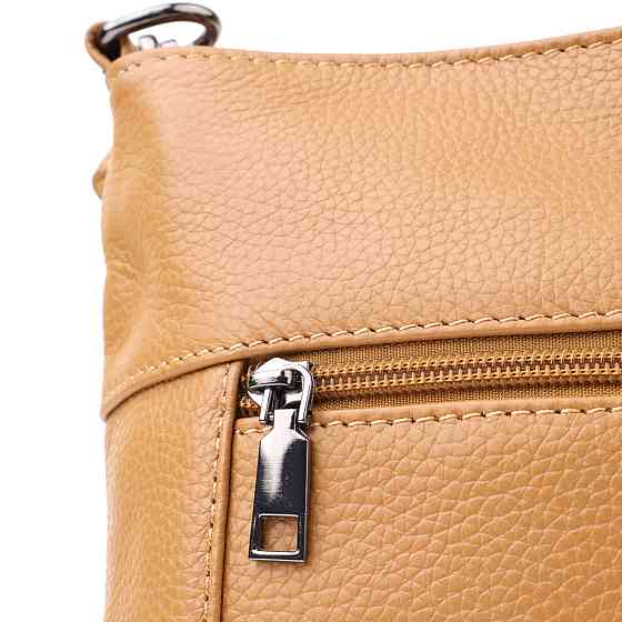 Женская сумка на два отделения из натуральной кожи Vintage 23015 Светло-коричневый Киев