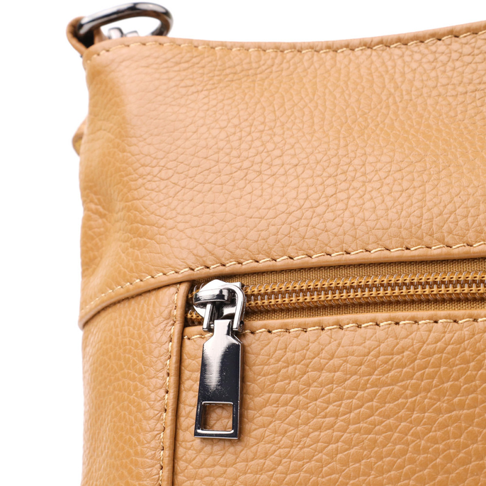 Жіноча сумка на два відділення з натуральної шкіри Vintage 23015 Світло-коричневий Київ - фото 6