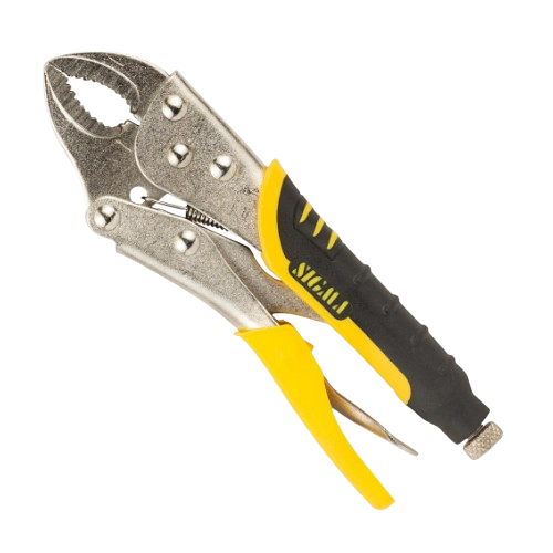 Кліщі затискні універсальні 180мм напівкруглі CrV SIGMA Житомир - фото 1