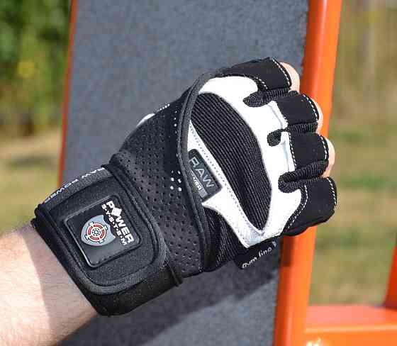 Рукавички для фітнесу Power System PS-2850 Raw Power Black/White L Кам'янське