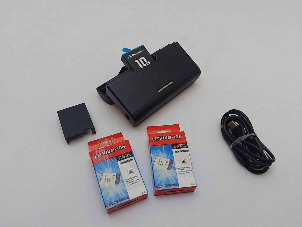 Комплект зарядний пристрій та акумулятори 3шт Powerextra для GoPro Hero 9/10/11 Луцк - изображение 1