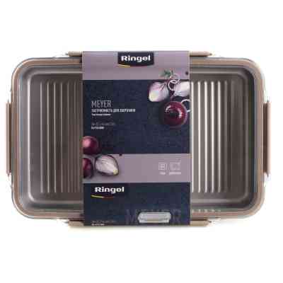 Пищевой контейнер Ringel Meyer прямокутний нержавіюча сталь 3000 мл (RG-9101/3000) Винница