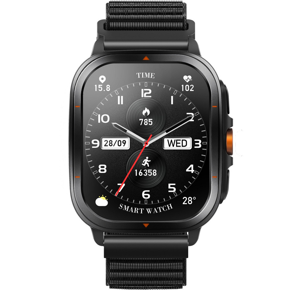 Годинник розумний наручний Smart Bavaro Nano Nylon (2 ремінці) Вінниця - фото 13