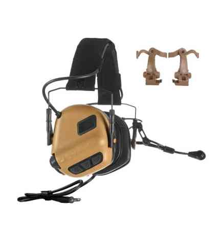 Комплект активные наушники Earmor M32(x) + крепление чебурашки M16C (Койот) Киев