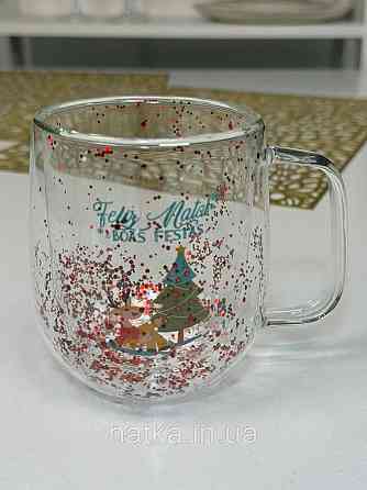 Кухоль чашка подвійне скло Olens "Аромат годування" 370 мл Ручне миття 102-1180 Київ