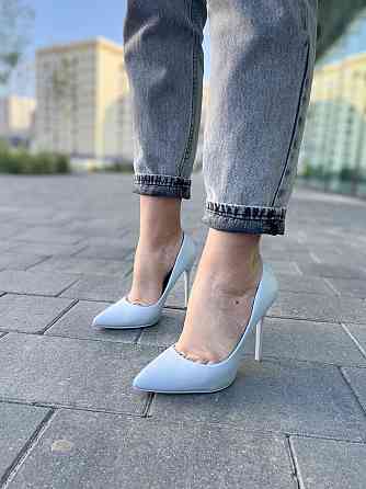 Comer Туфлі жіночі COMER блакитні екошкіра каблук 11 см 36р.-23.5см. (AH-4 4961) Коломия