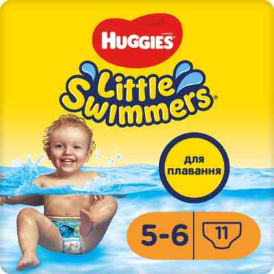 Підгузки Huggies Little Swimmer 5-6 (12-18 кг) 11 шт (5029053538426) Вінниця