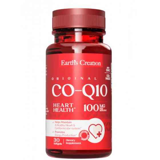Вітаміни Earths Creation Co-Q 10 100 mg 30soft Луцьк