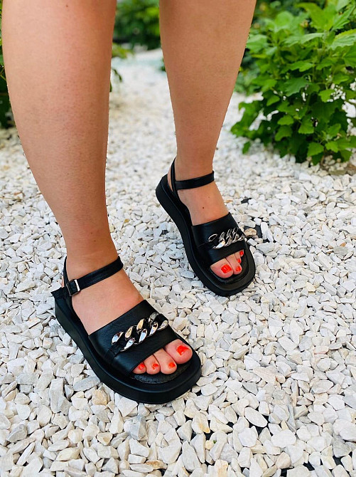 Asti Босоніжки жіночі ASTI P06 чорні (літо, шкіра натуральна) (4431) Коломыя - изображение 5