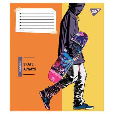 Зошит Yes Skate is always А5 48 аркушів клітинка (767814) Вінниця
