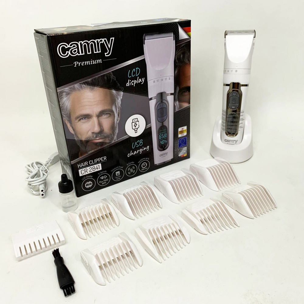 Беспроводной аккумуляторный триммер для стрижки волос Camry, Электрическая машинка для стрижки мощная PW-95 Львов - изображение 8