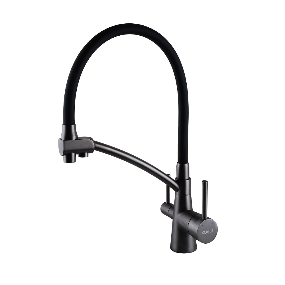 Змішувач для кухні під осмос Globus Lux LAZER GLLR-0700-11-GRAPHITE Тернопіль - фото 1