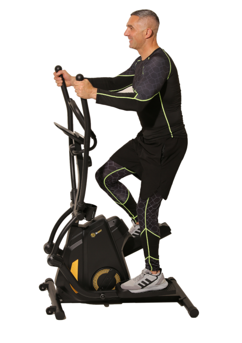 Гібридний орбітрек/степпер Besport BS-1104 TopHill чорно-жовтий Київ - фото 2