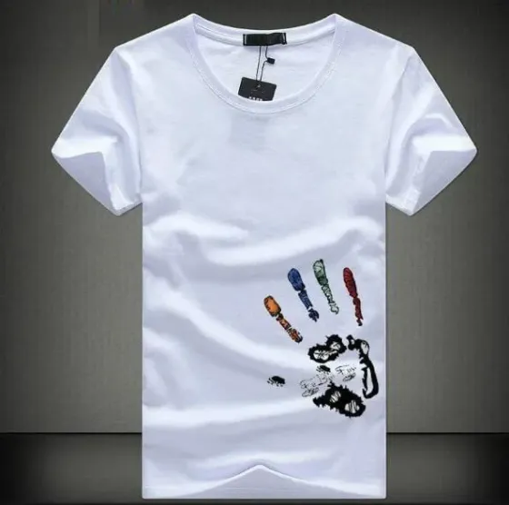 Футболка чоловіча с принтом  46 Біла 2664090964 Дніпро