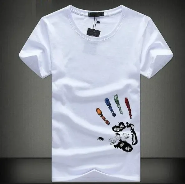 Футболка чоловіча с принтом  46 Біла 2664090964 Дніпро - фото 1